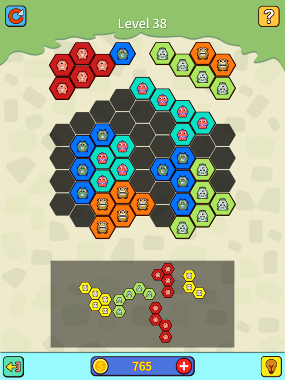 Hexa Block Puzzle - Hard level screenshot 4