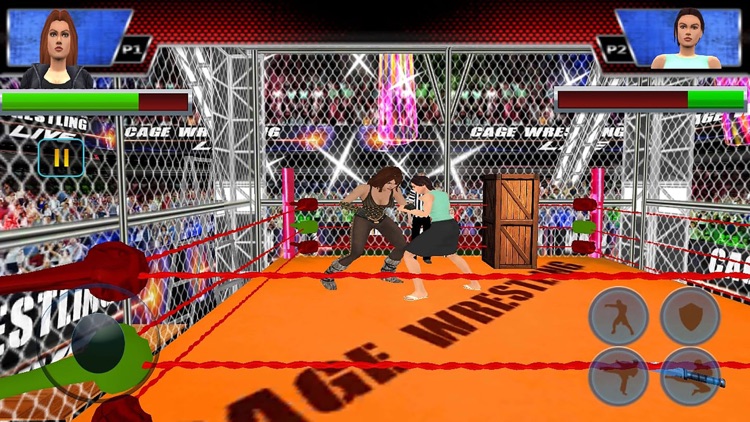 Girls Wrestling Ring Fight 3D screenshot-4