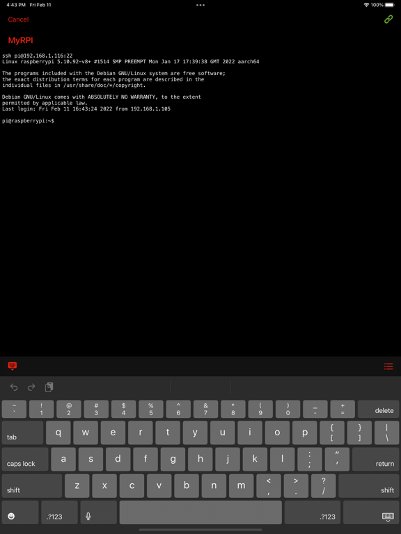 My RPI SSH - for Raspberry PI screenshot 2