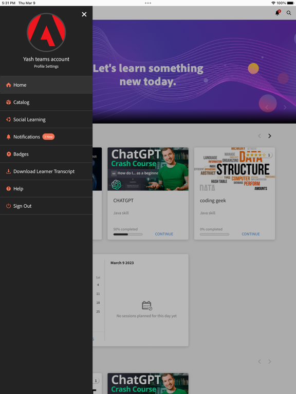 Adobe Learning Manager screenshot 2