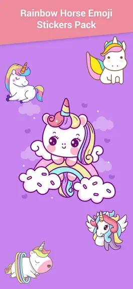 Game screenshot Rainbow Horse Emojis mod apk