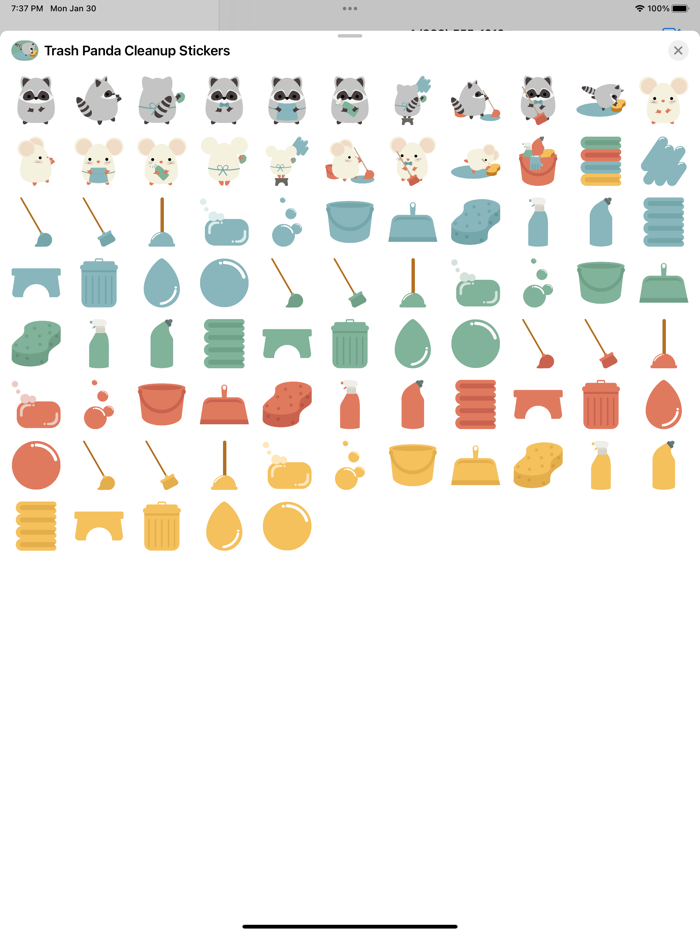 Trash Panda Cleanup Stickers