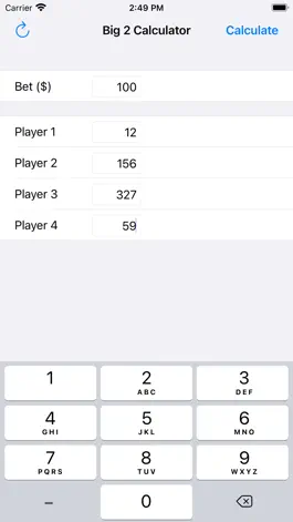 Game screenshot Big Two Calculator mod apk