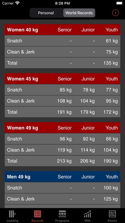 Olympic Weightlifting App