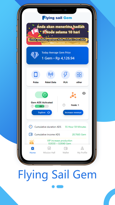 Screenshot #1 pour Flying Sail Gem