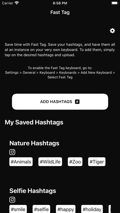 Fast Tags: Hashtags Keyboard