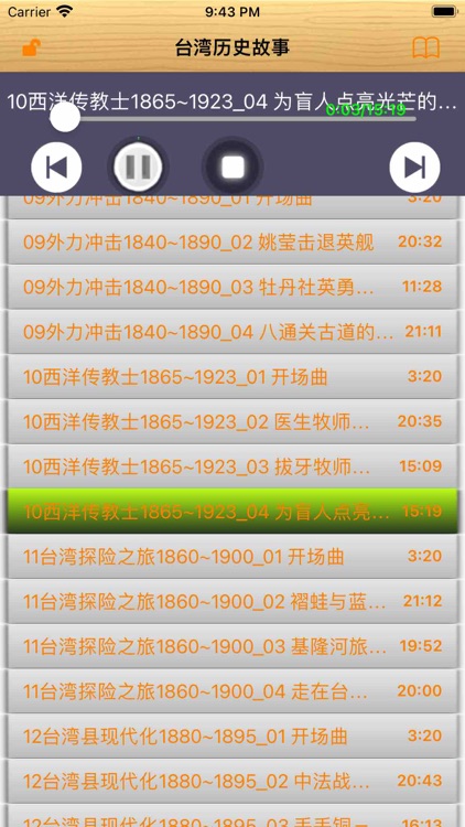 Taiwan history audio story