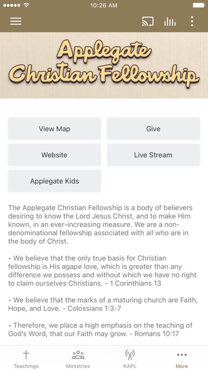Applegate Christian Fellowship
