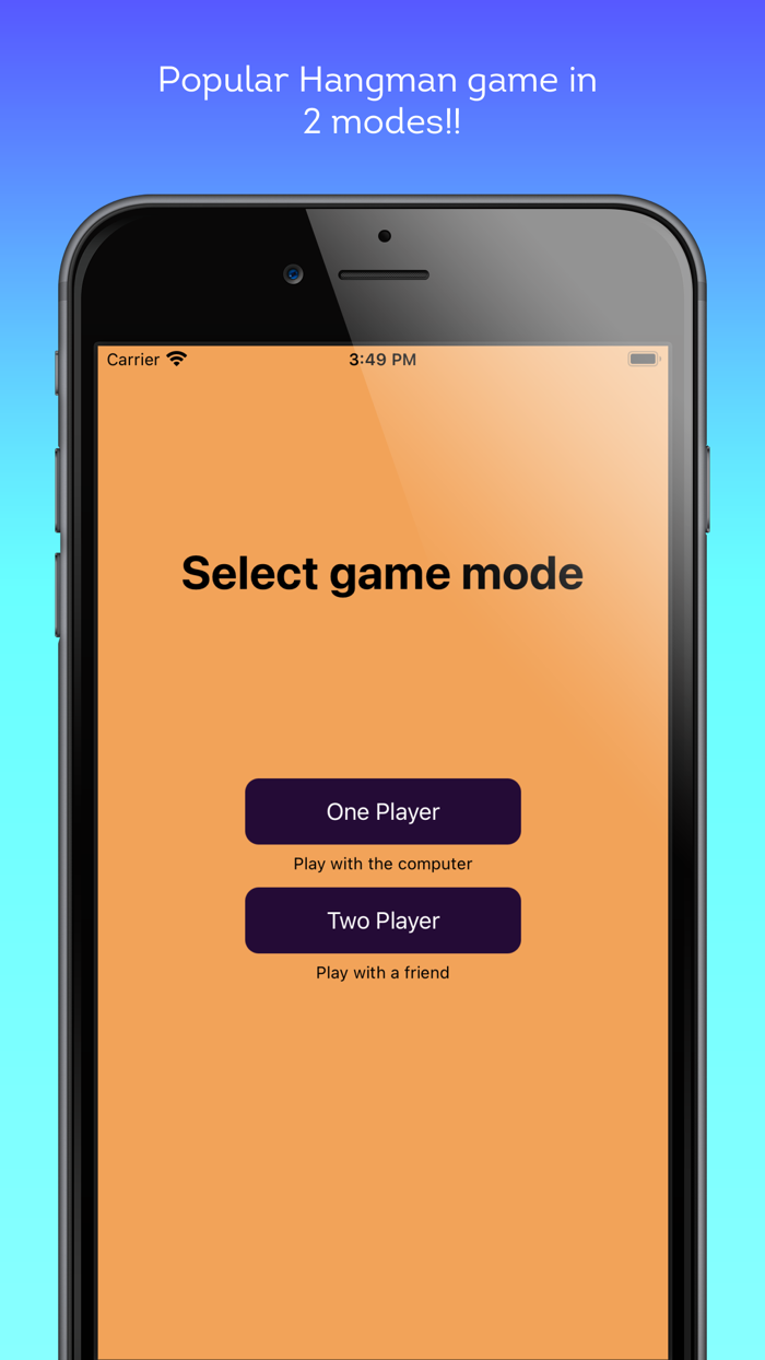 Hangman - 1 and 2 player