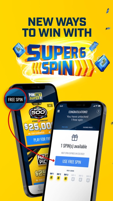 screenshot of FOX Bet Super 6 7