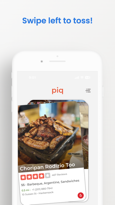 piq - Swipe Local Eats! screenshot 3