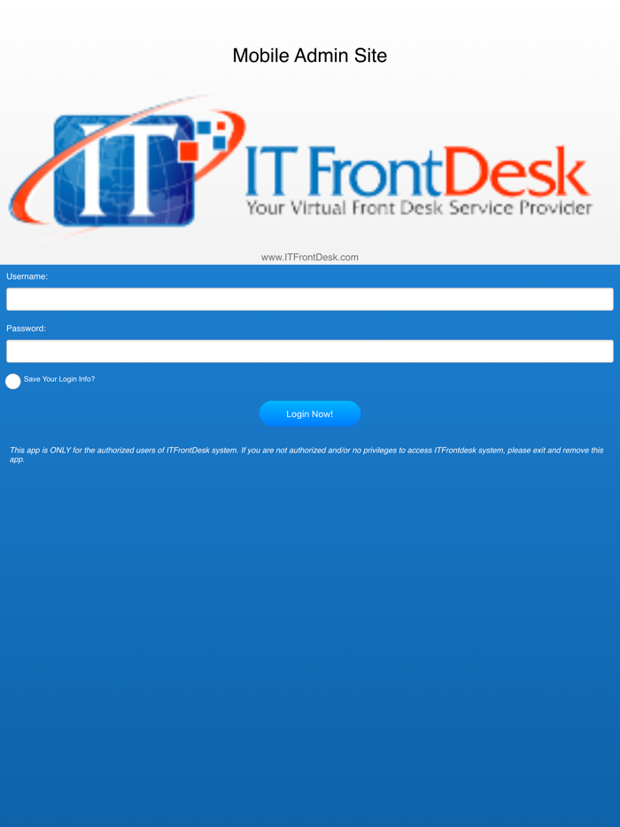 ITFrontDesk Admin