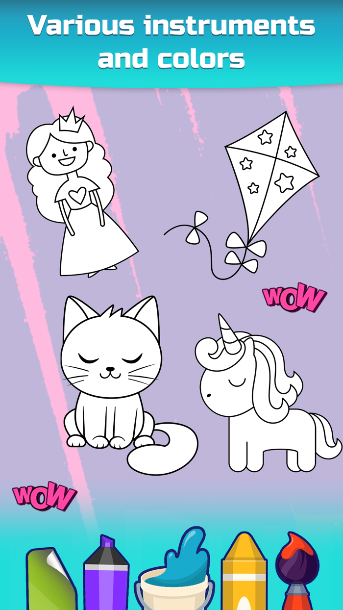 Drawing for Kids - color games