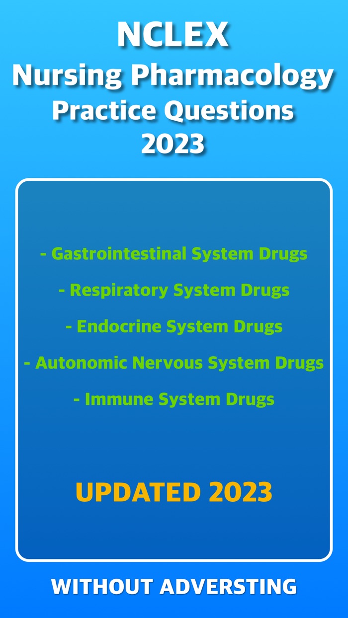 NCLEX Pharmacology 2023