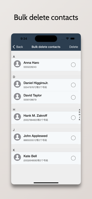 ‎Contacts Manager-Fast Screenshot