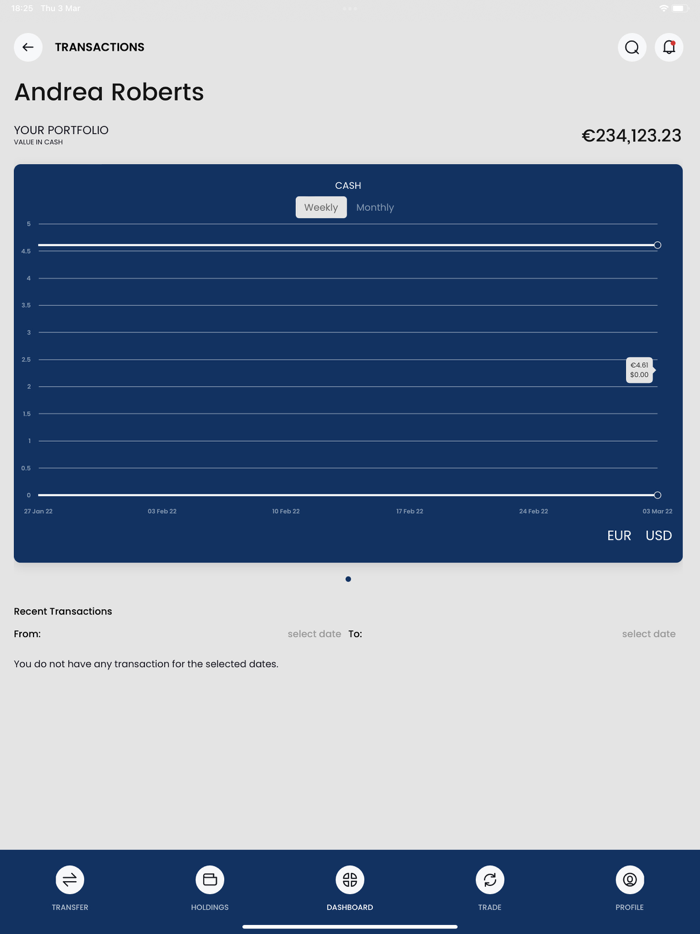 deVere Investment app