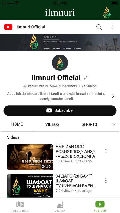 ilmnuri - Abdulloh domla