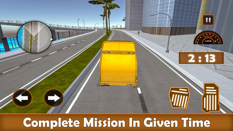 City Garbage Dump Truck Sim screenshot-3