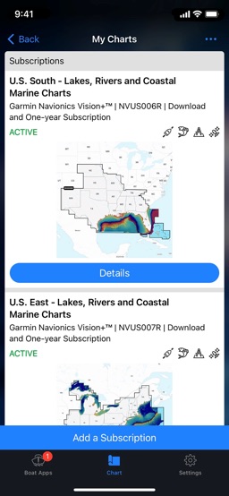 Garmin ActiveCaptain® app screenshot