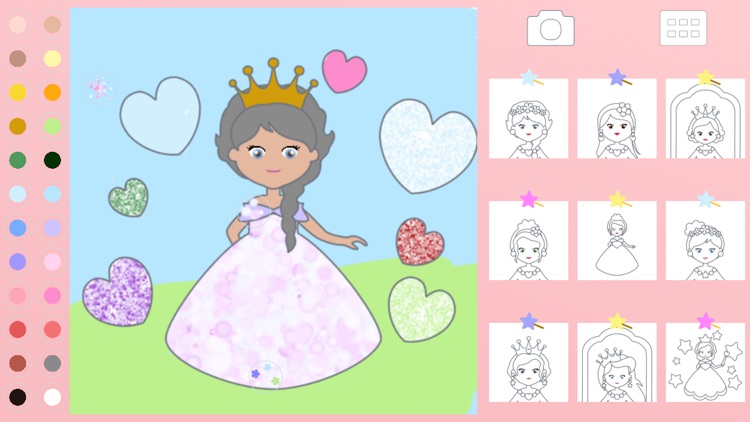 Princess Coloring Kid Toddler screenshot-4