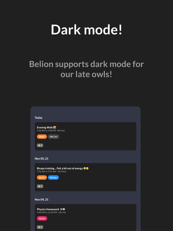 Screenshot #6 pour Belion: Time Tracker