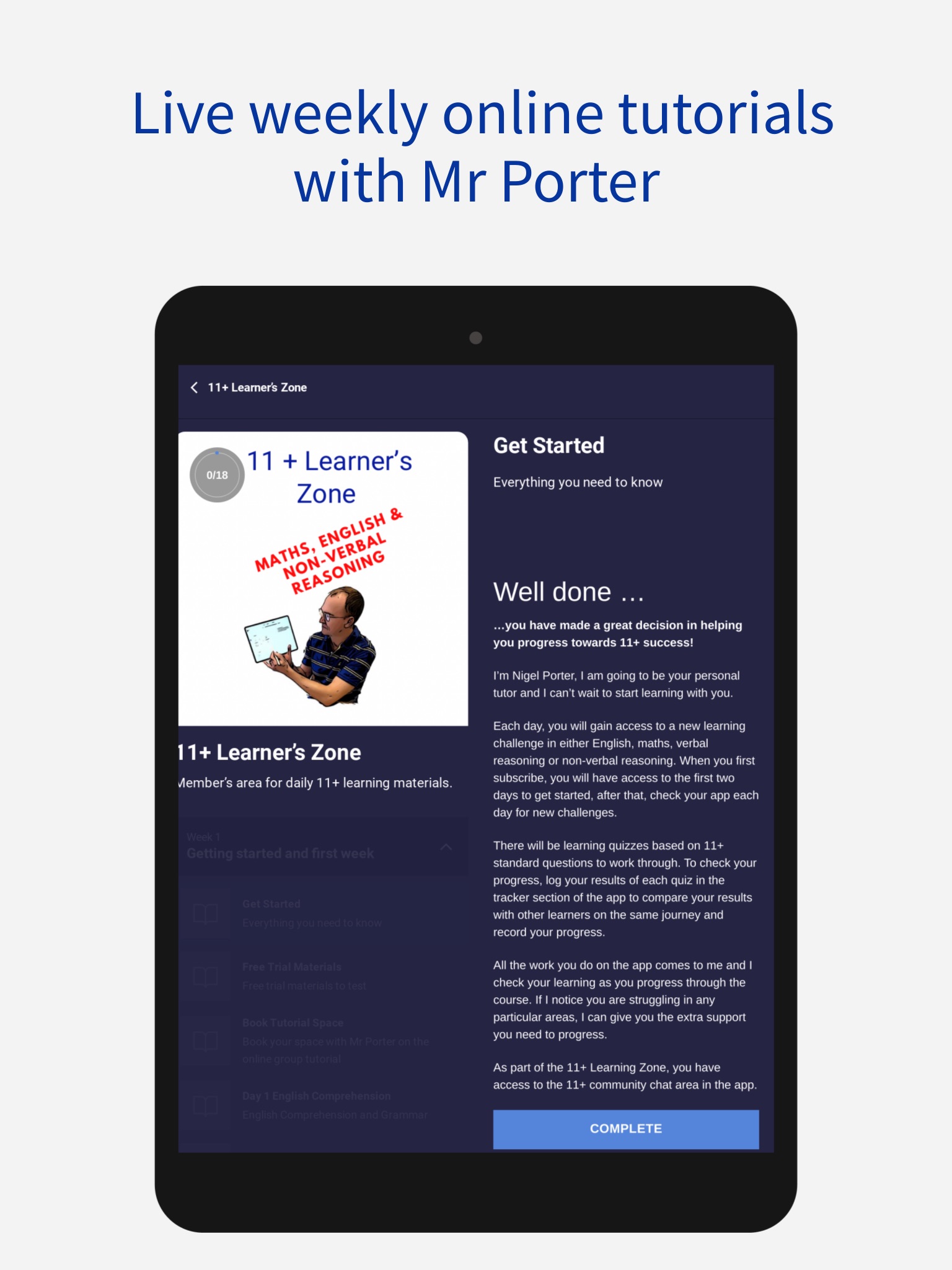 Mr Porter Tutoring screenshot 3