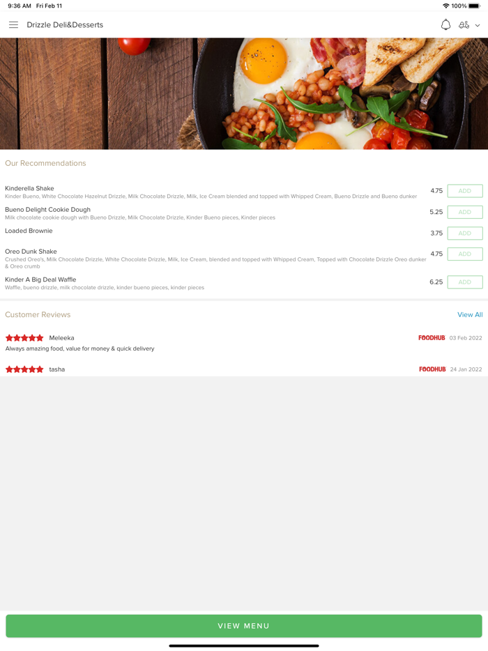 Drizzle Deli  Desserts