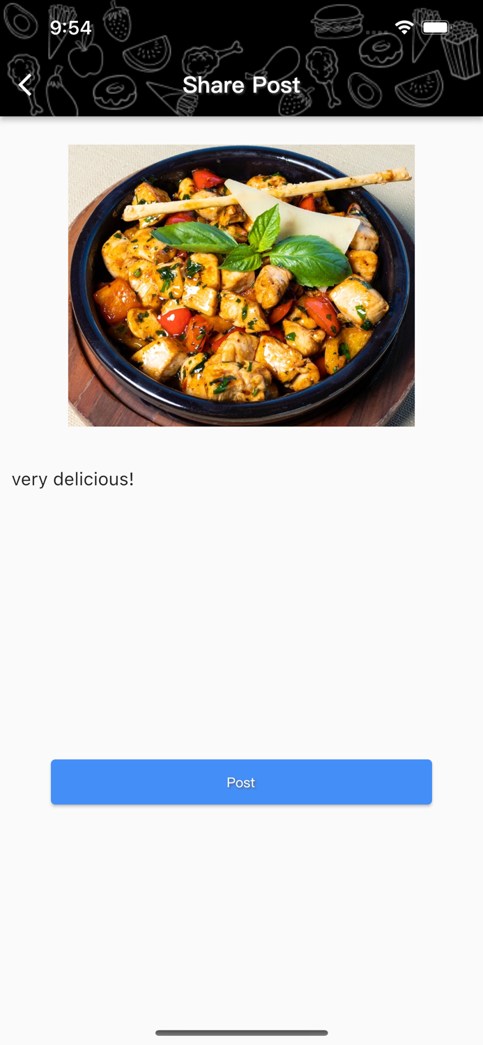 FOODIE - SHARE FAVORITE FOOD