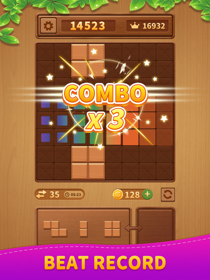 Woody woody-block puzzle