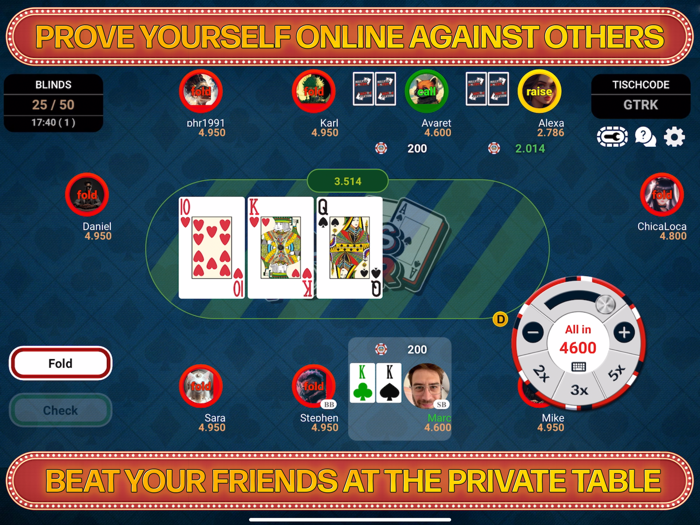 bullets poker - play live game