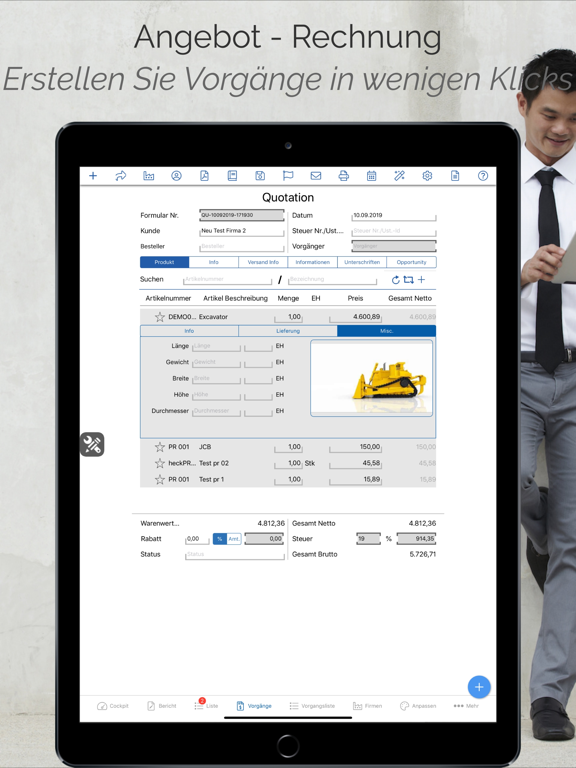 Screenshot #6 pour avista.ERP Mobile Berichte 22