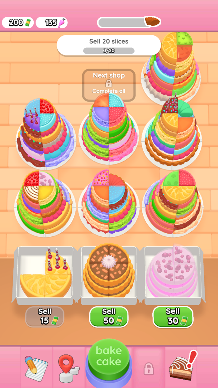 Sort Cake Stacks