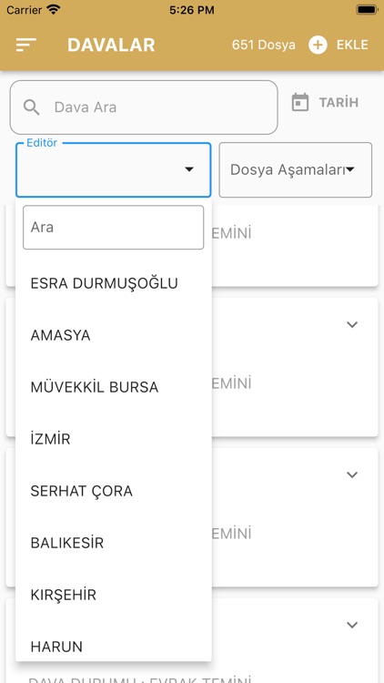 Bekiş Dosya Takip