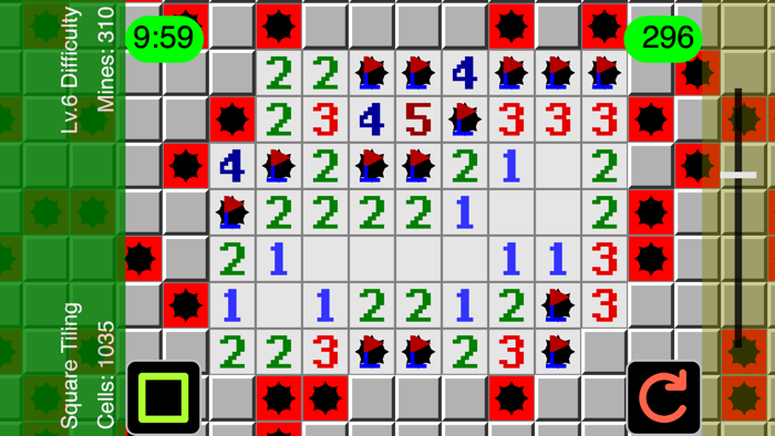 Warped Mines Minesweeper Game