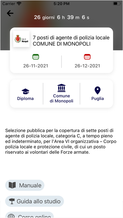 Gazzetta Ufficiale Concorsi screenshot 2