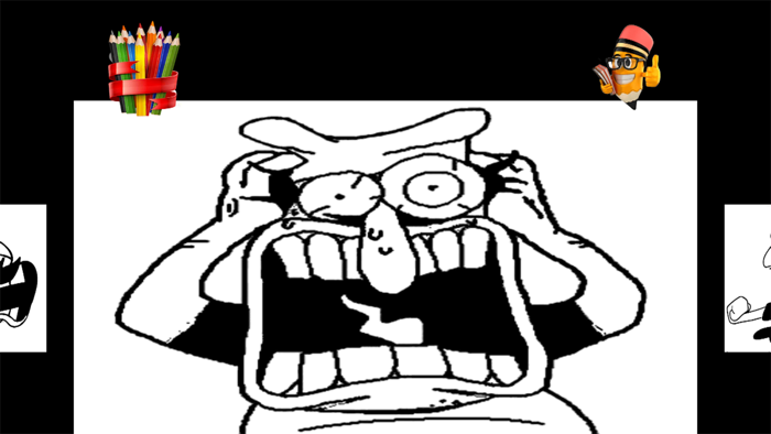 Coloring Pizza comic tower