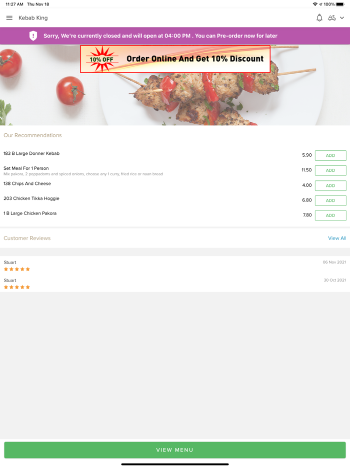 Kebab King East Kilbride