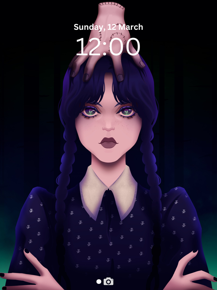 Wednesday Addams Wallpaper 4k