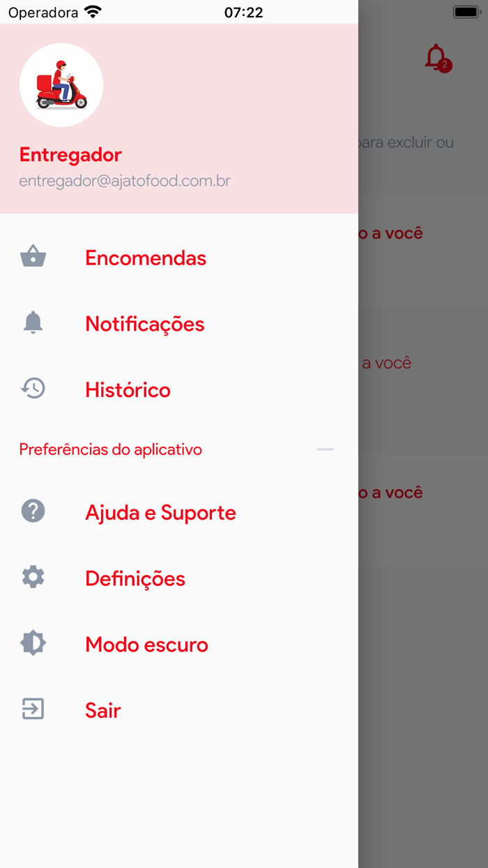 Ajato Food Entregador