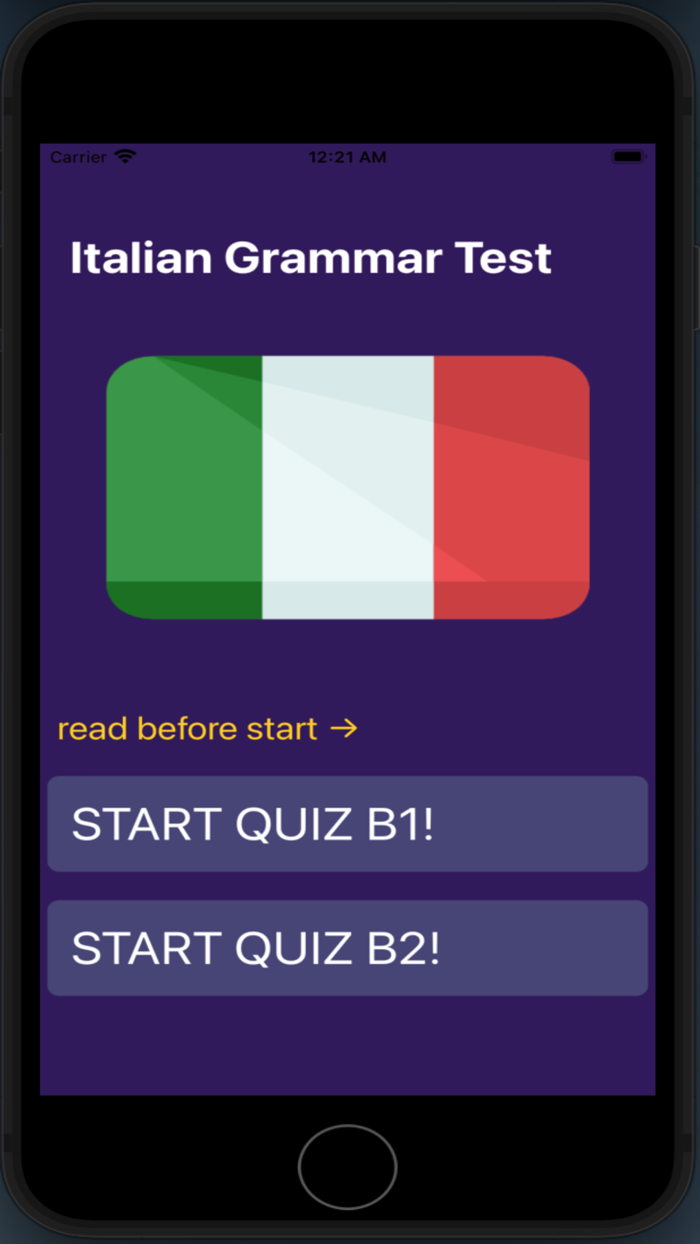 Italian Grammar Test LvB