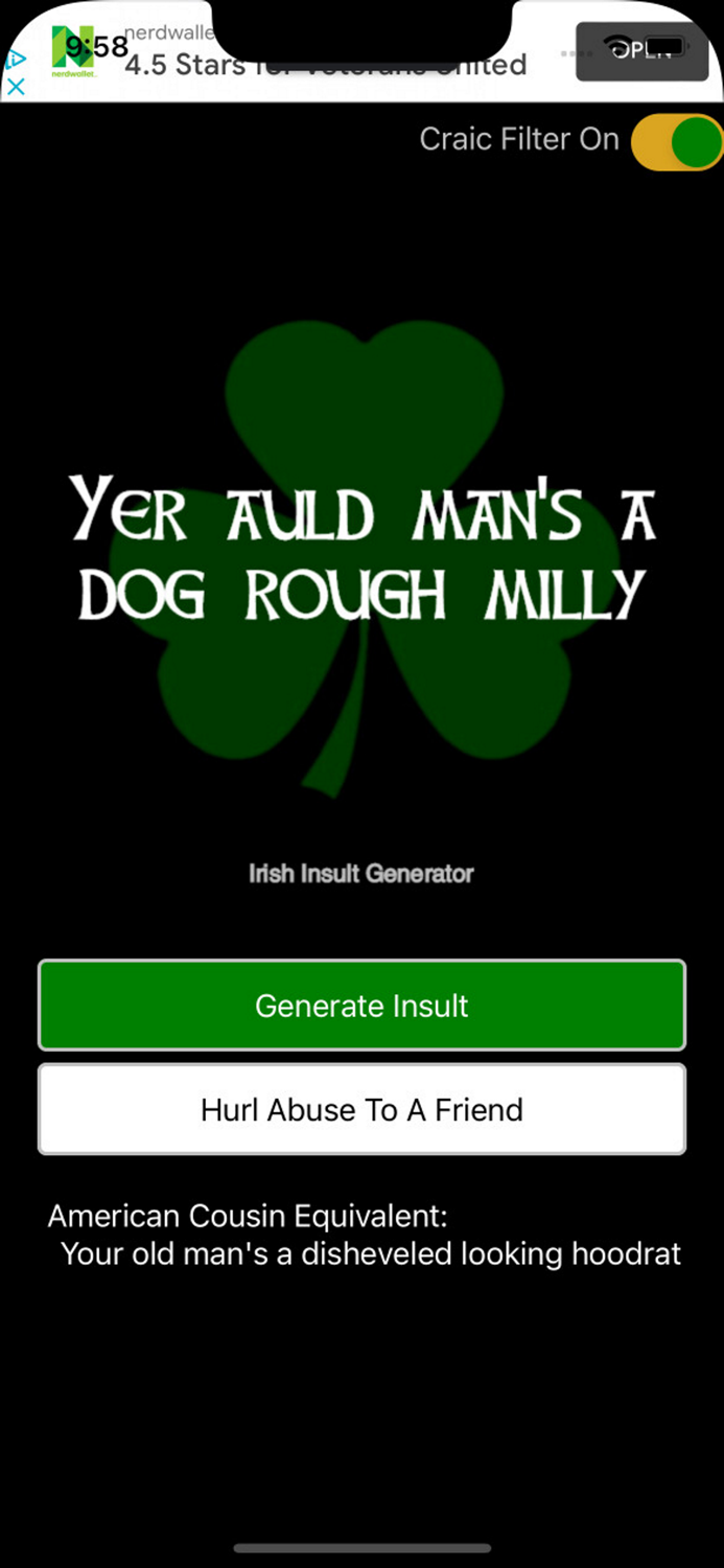 Irish Insult Generator