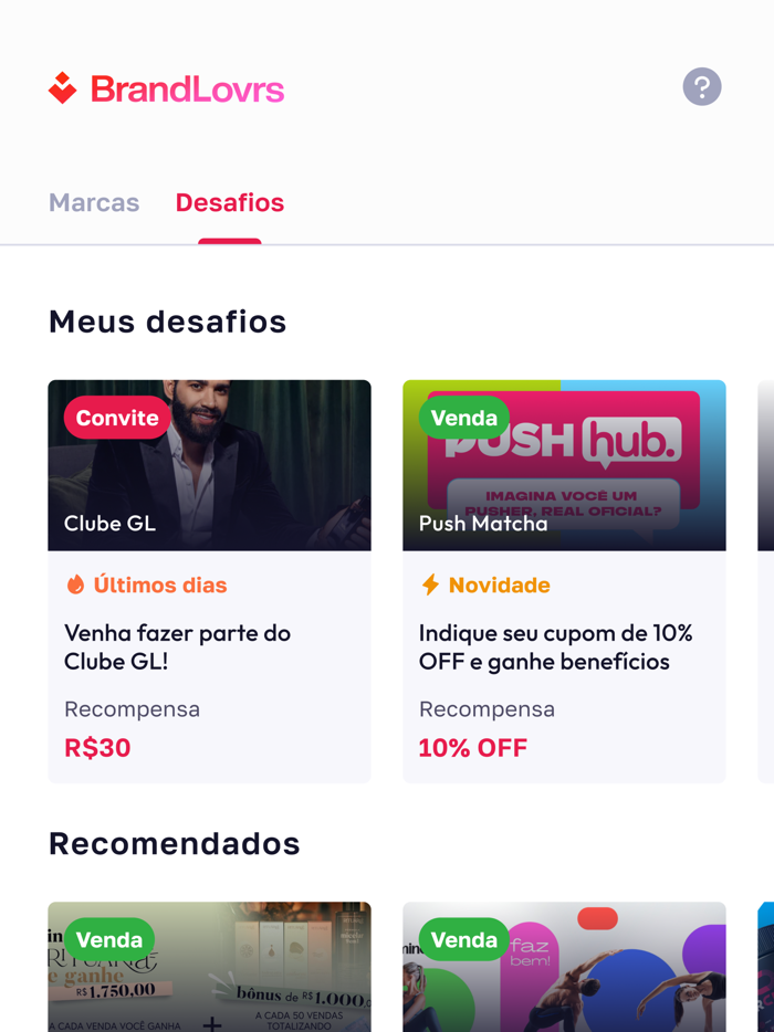 BrandLovrs Crie, Ganhe