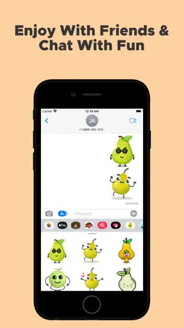 Game screenshot Pear Mascot Stickers hack