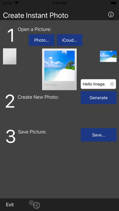 Create Instant Photo screenshot 1