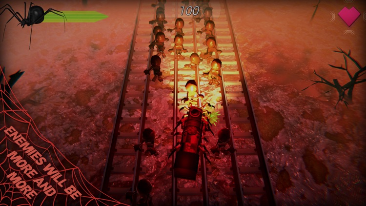 Scary Spider Train 3D Survival screenshot-3