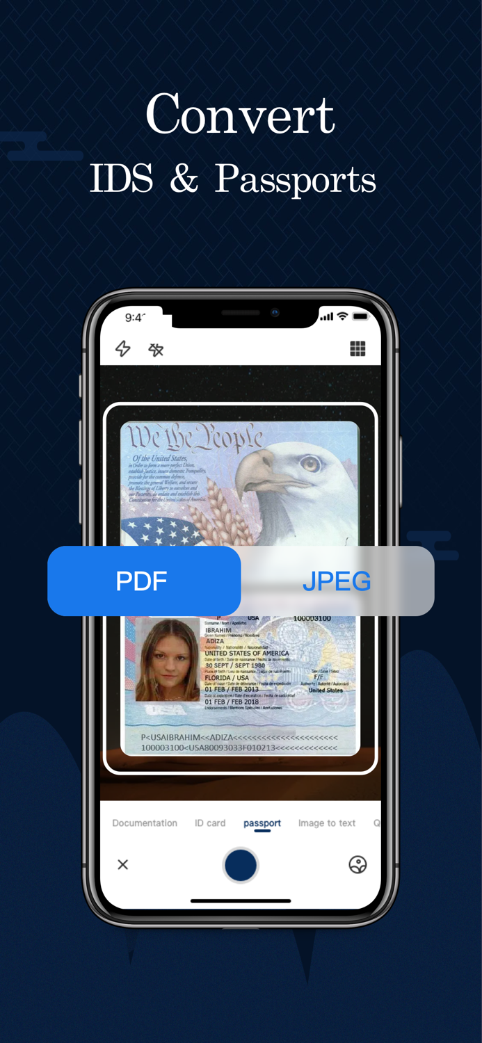 Scanner Pro-Passport Scan