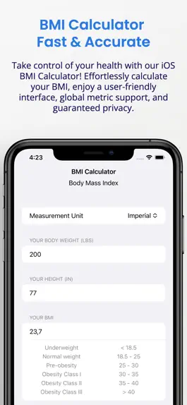 Game screenshot BMI Calculator Fast & Accurate mod apk