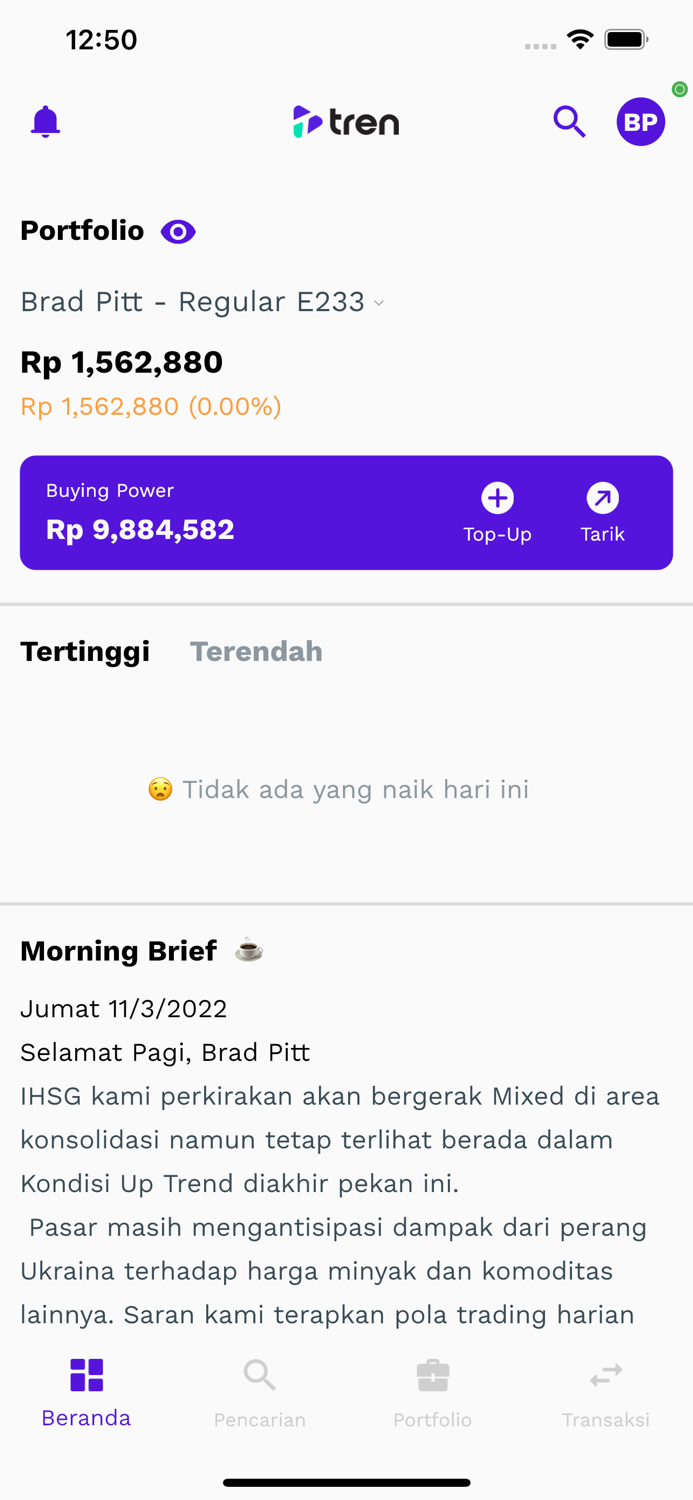 Tren - Investasi Saham