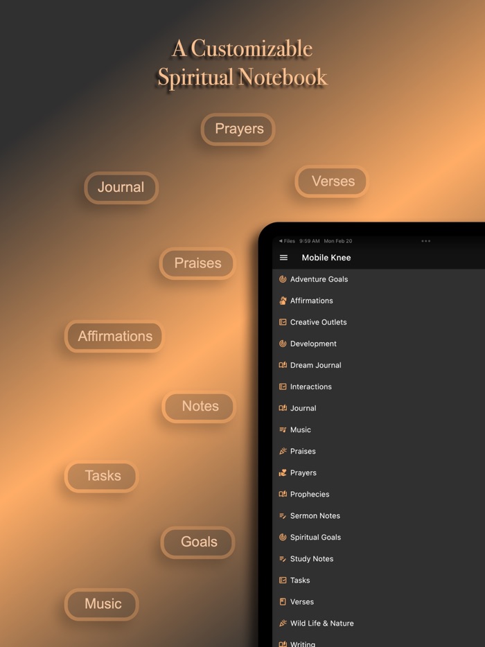 Mobile Knee - Prayer List