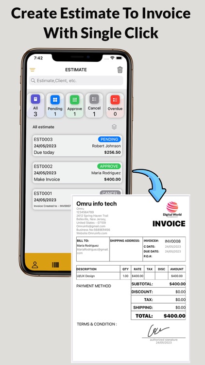 Estimate & Invoice Maker App screenshot-4
